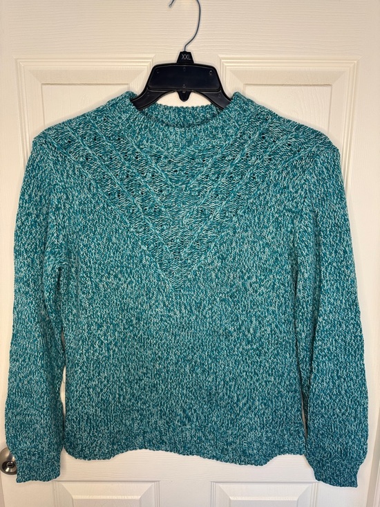 Sonoma Sweaters - NWT Sonoma Teal Marled Cowl Neck Sweater
